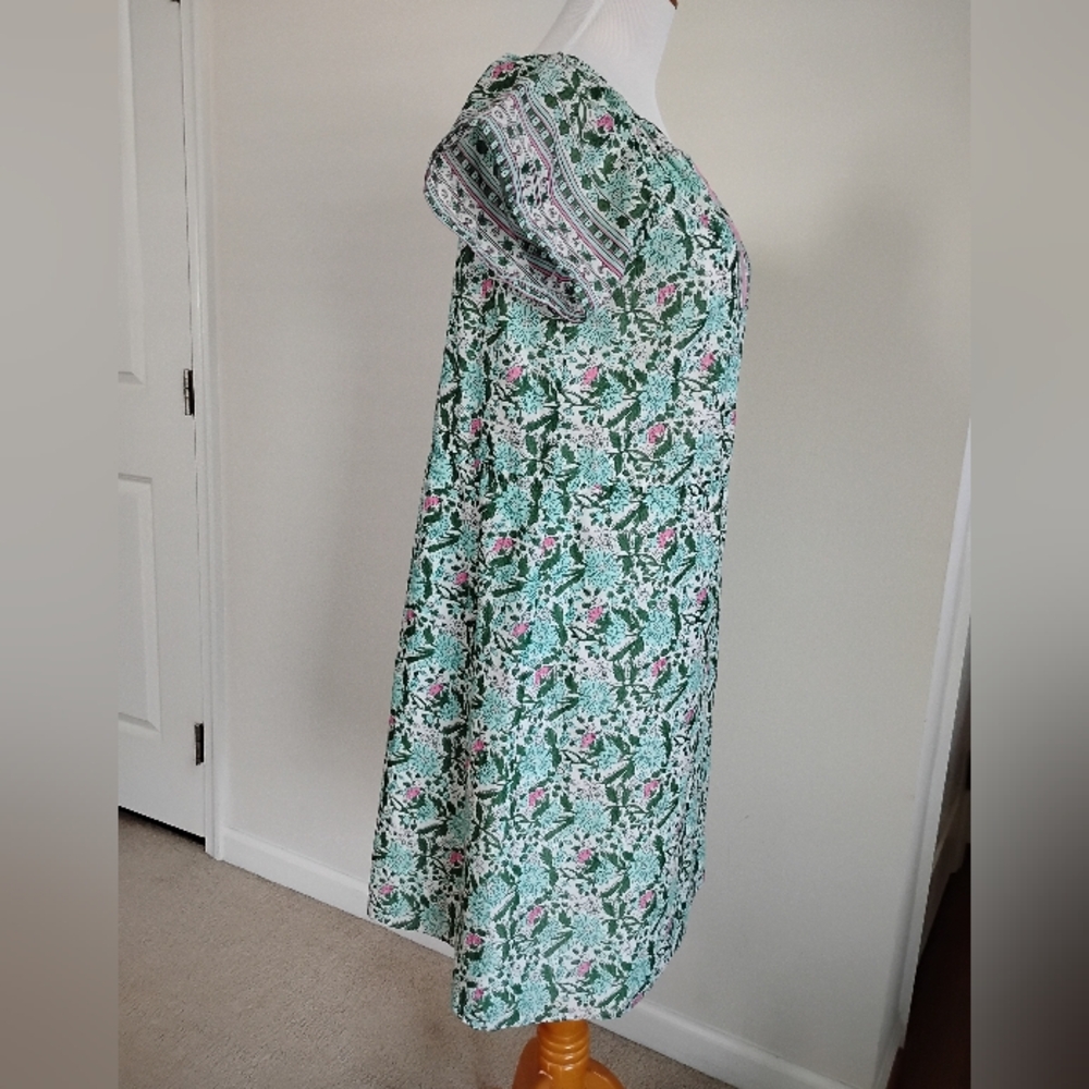 Talbots Cotton Floral Shift Dress Size 8P - Picture 3 of 6